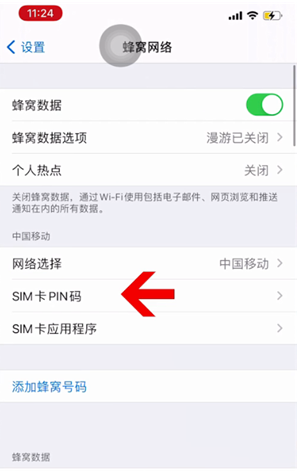 高唐苹果14维修网分享如何给iPhone14的SIM卡设置密码 