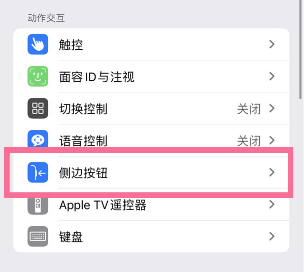 高唐苹果14维修店分享iPhone14 Plus侧键双击下载功能关闭方法 