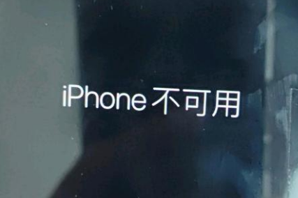 高唐苹果服务网点分享锁屏界面显示“iPhone 不可用”如何解决 